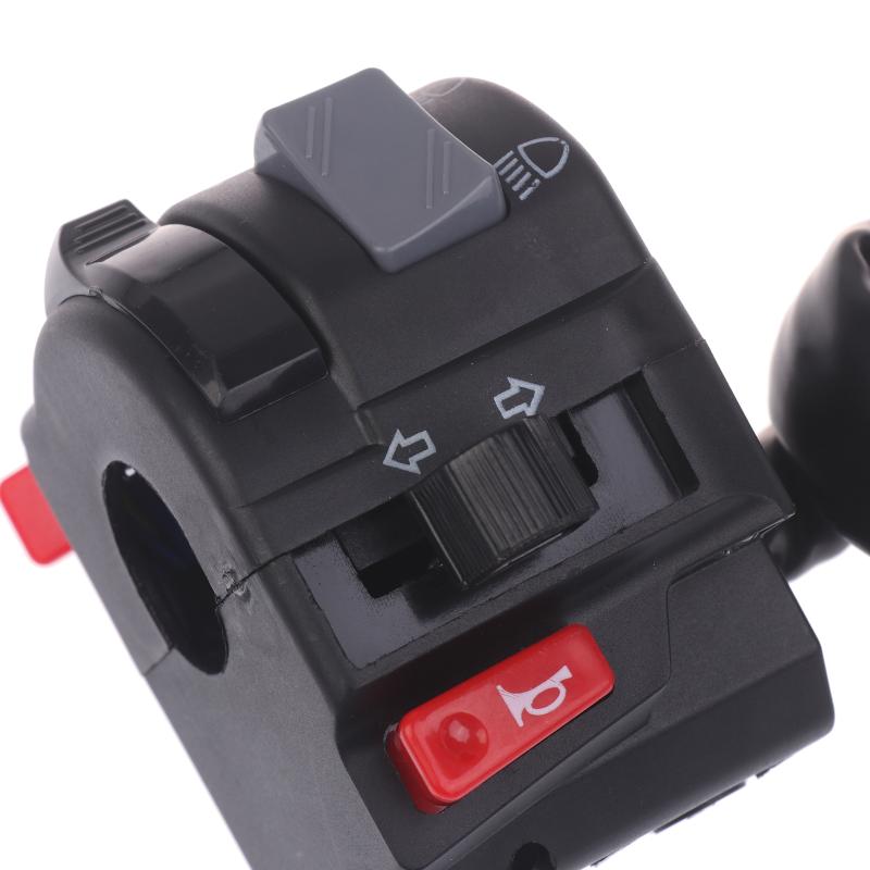 7/8" 22Mm Left Handlebar Control Switch Button Motorcycle Headlight Fog Light Horn Warning Light Turn Signal Button