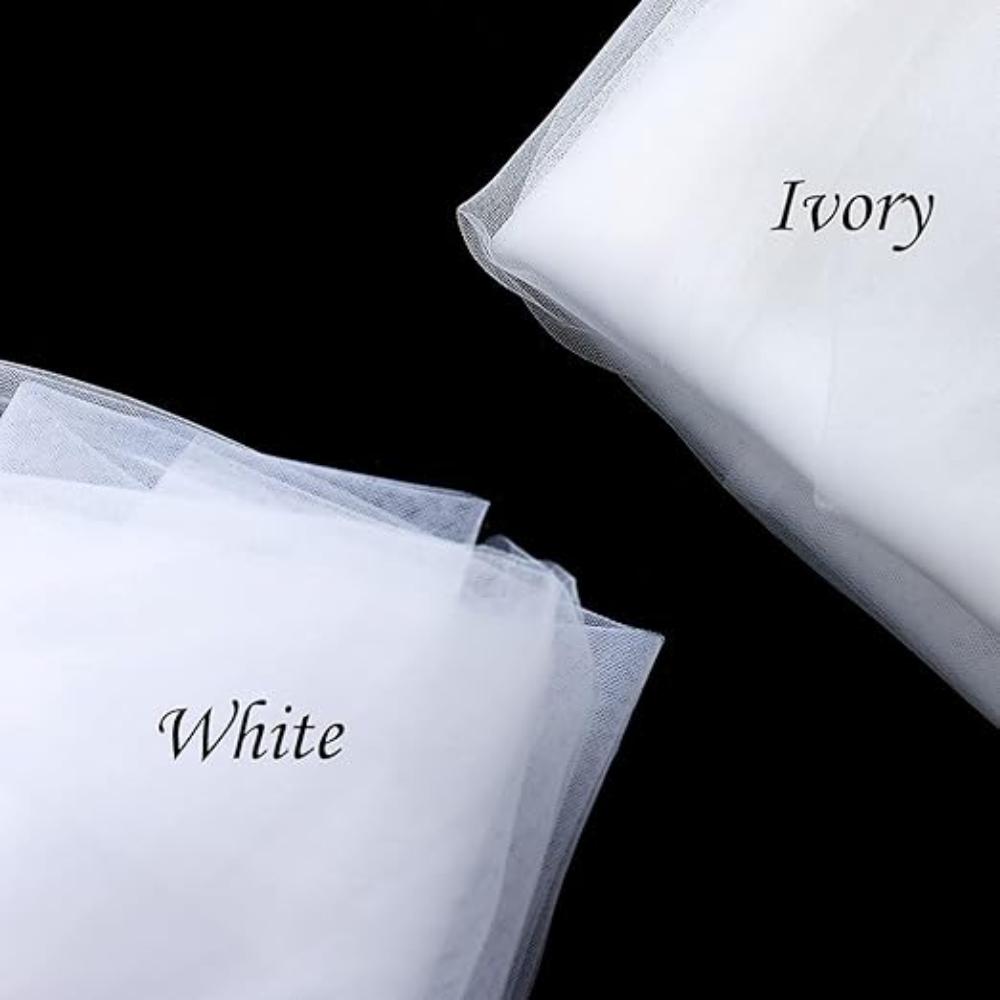 

1T Невеста кружевная свадебная фата длинная соборная фата цветочная мягкая фата с гребнем слоновая кость