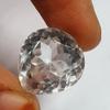 CERTIFIED 21 Ct Natural Ceylon White Sapphire Heart Shape Loose Gemstone Cut h9C33