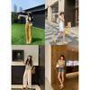 French Slope Heel Flip-Flops Women'S Summer Outer Wear Holiday Style Beach Sandals Flat Bottom Heightening Toe Sandals With Skirt