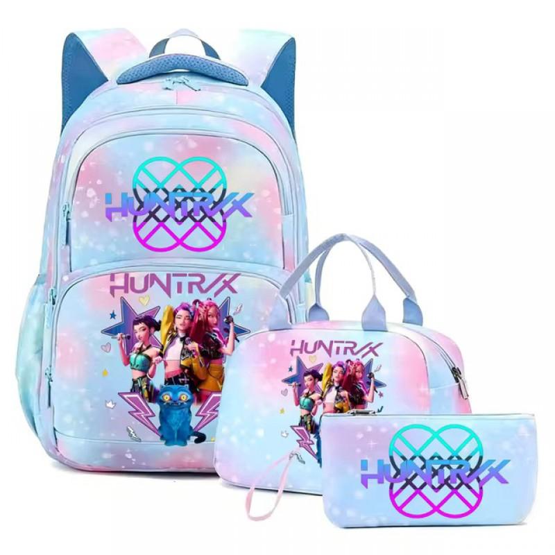 K-Pop Inspired Dual Compartment Backpack Teen Girls - Large Capacity 75L School Bag With Lunch Pouch Laptop Sleeve