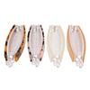 Banana Clip Hair Comb Leopard Print Solid Color No Crease Design Banana Hair Clip for Curly Hair Daily Use 4pcs