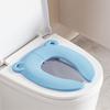 Siège de toilette de voyage pour enfants Pliable Gain de place Forme d'ours Siège Potty Pliable pour bébé Base Antidérapante pour la Maison l'Extérieur