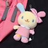 Kawaii Usahana Plush Keychain Rabbit Bunny Tri-color Hello Kitty Doll Pendant Creative Cartoon Backpack Decoration Gifts