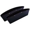 2x PU Leather Catch Catcher Box Caddy Car Seat Gap Slit Pocket Storage Organizer