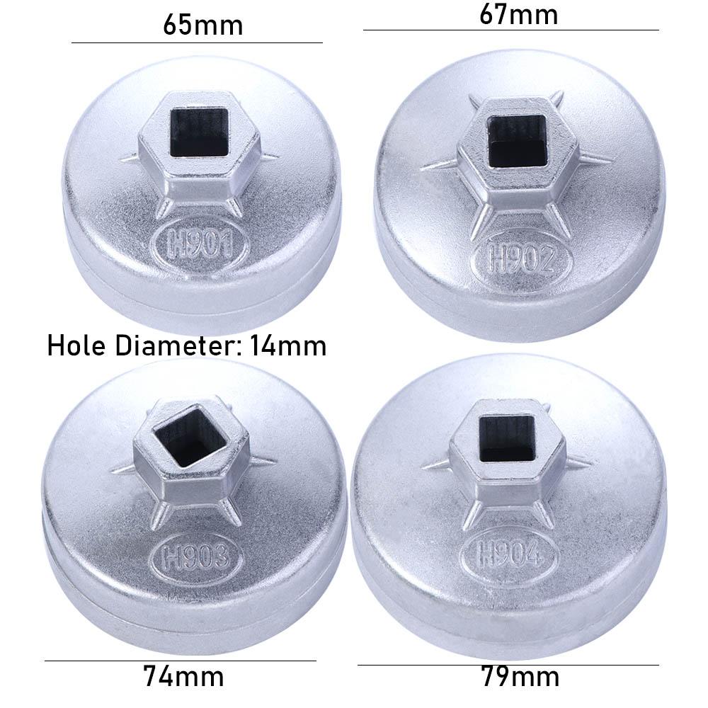 65Mm 67Mm 74Mm End Cap Cap-Type Wrench Tool Filters Remover Tool Auto Hand Tools Oil Filter Wrench