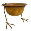 Outdoor Plant Container Metal Bird Foot Planter Bowl Vintage Chicken Duck Paw Base Small Succulents Modern Stand Pot Rustproof Flowerpot for
