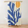 Abstract Matisse Flower Art Shower Curtain Modern Geometric Simple Aesthetic Pastel Boho Trendy Bathroom Curtain Decor with Hook