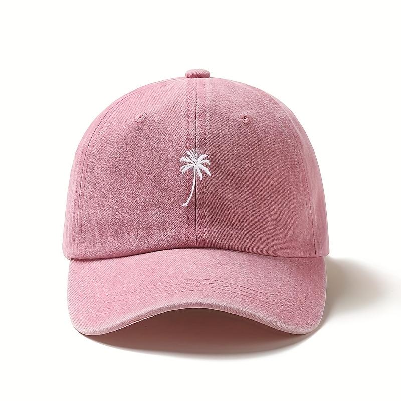 1pc Rerto Washed Embroidery Baseball Caps for Women,outdoor Leisure Adjustable Drawstring Closure,Perfect for Outdoor Activities