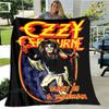 Ozzy Osbourne Retro-Druckdecken zum Warmhalten, weich und bequem, für Zuhause, Reisen, Bettdecke, Bettbezüge, Geburtstagsgeschenk