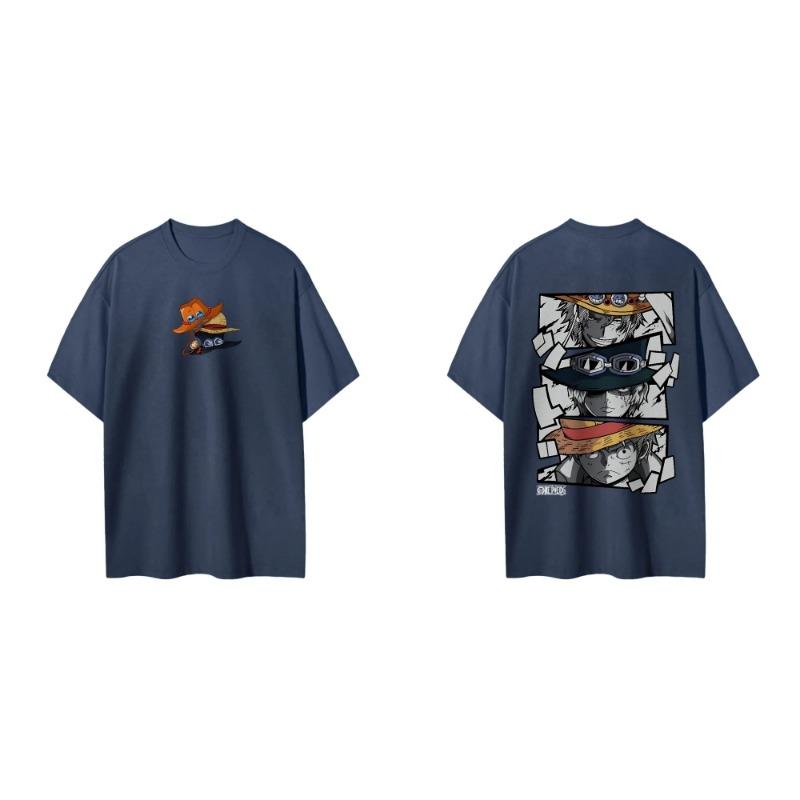 Anime printed short sleeved T-shirt for men and women