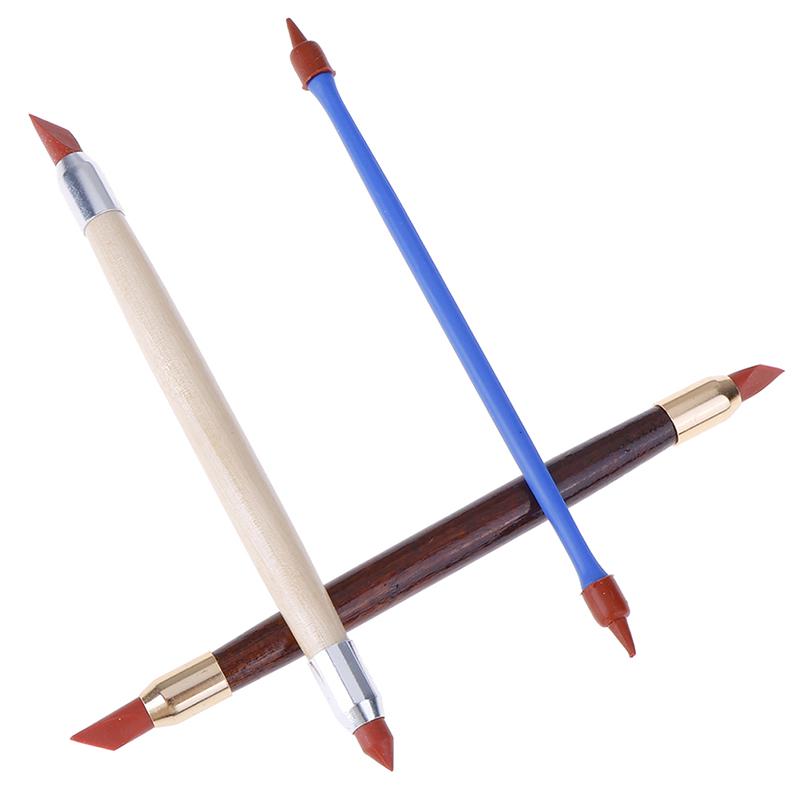 

3Pcs Silicon Rubber Shaper Pen Double-Head Pottery Clay Sculpture Shaping Tools