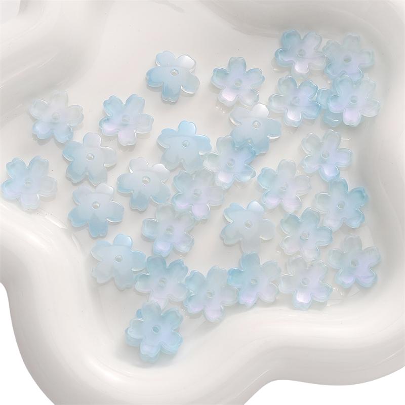 

1000/2000 шт. хрустальные стеклянные бусины-цветы, свободные разделительные бусины для изготовления ювелирных изделий своими руками, браслета, ожерелья 15mm синий