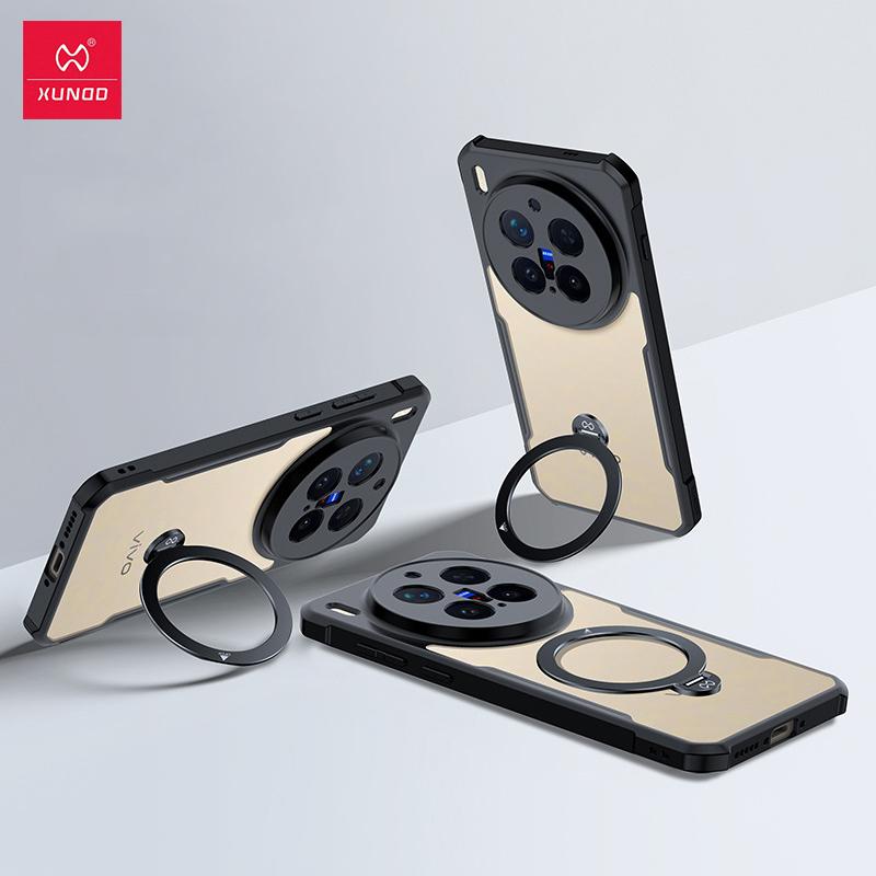 

XUNDD Чехол для Vivo X300 Pro Чехол для Vivo X300 Противоударный защитный чехол с вращающимся магнитным держателем For Vivo X300 Pro чёрный