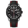 Watch Men'S, Multifunctional Chronograph Luminous Calendar Men'S Watch Silicone Sports Quartz Watch 2055