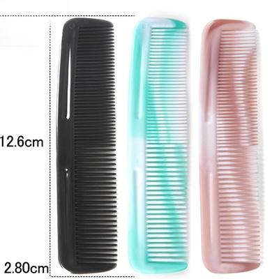 Plastic Small Comb Two-end Comb Dense Double-tooth CombStraight Hair Clipper Combing Hairdressing Portable Partition Hotel Gift