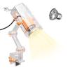 Reptile Heat Lamp 360-degree Rotatable Arm Brightness Adjustable Sunlight Simulation UVA UVB Turtle Basking Spot