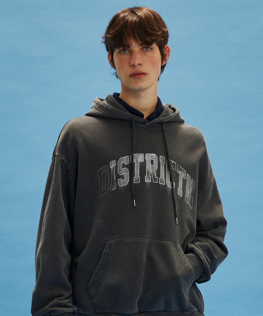 PIGMENT Logo Hoodie Charcoal (Lp1Tu079-075)