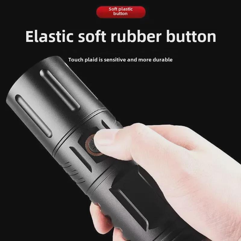 T40 Rechargeable Long-Range Outdoor Flashlight - Ultra-Bright 5000 Lumens LED for High Power, Long-Lasting Performance.