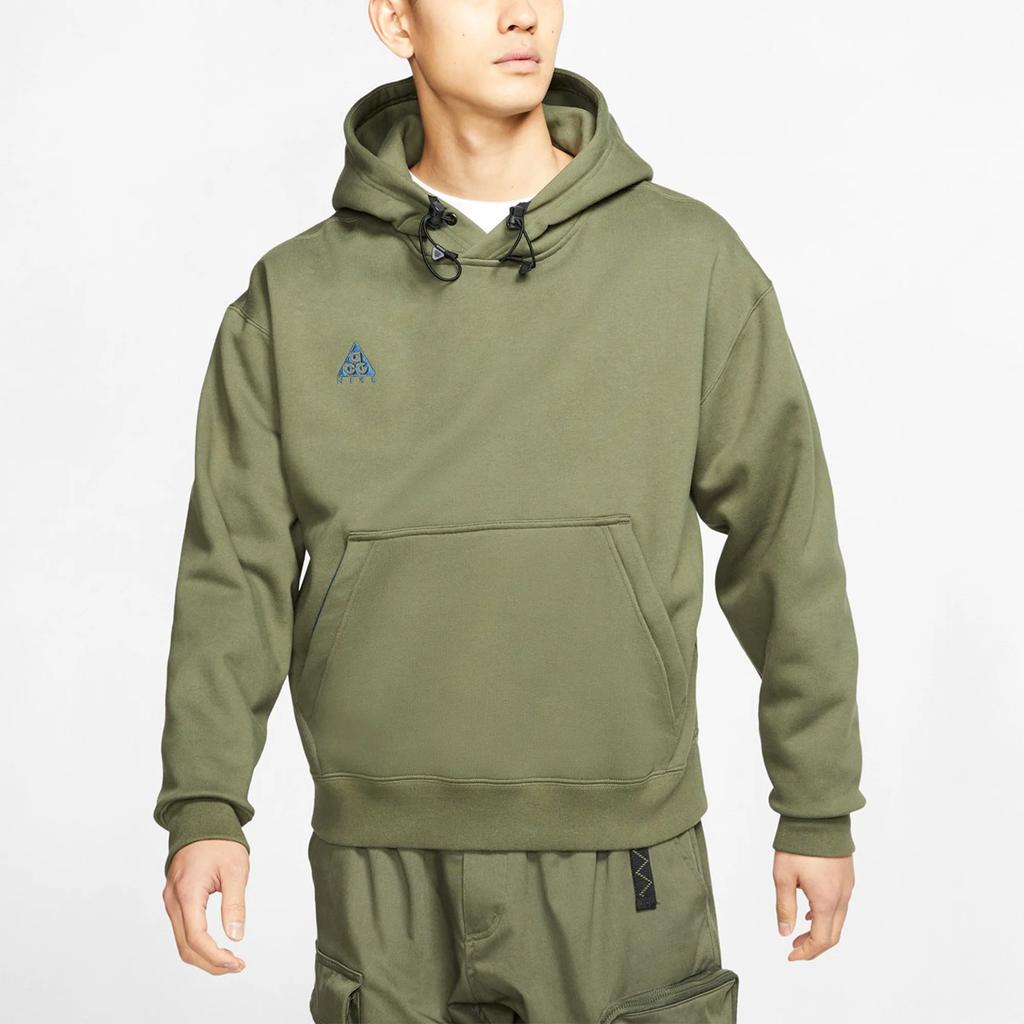 Nike ACG Fleece Hoodie Pullover Men Tops Dark-Green BQ7199-325