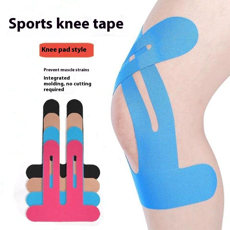 1/5Pcs Pre-Cut Kinesiology Tape For Knees Waterproof Elastic Breathable Athletic Tape Sports Bandage