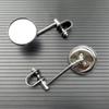 Universal 22-25mm Für Cafe Racer Chopper Bobber Harley Motorrad Retro Runde Rückansicht Lenker Clip-on Rückansicht seite Spiegel