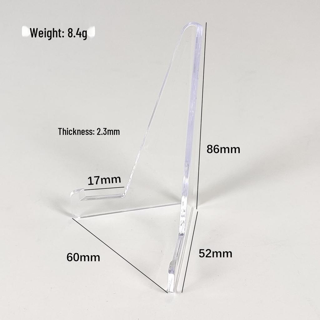 35PT Triangle Card Stand: Acrylic Game Card Display and Storage Base