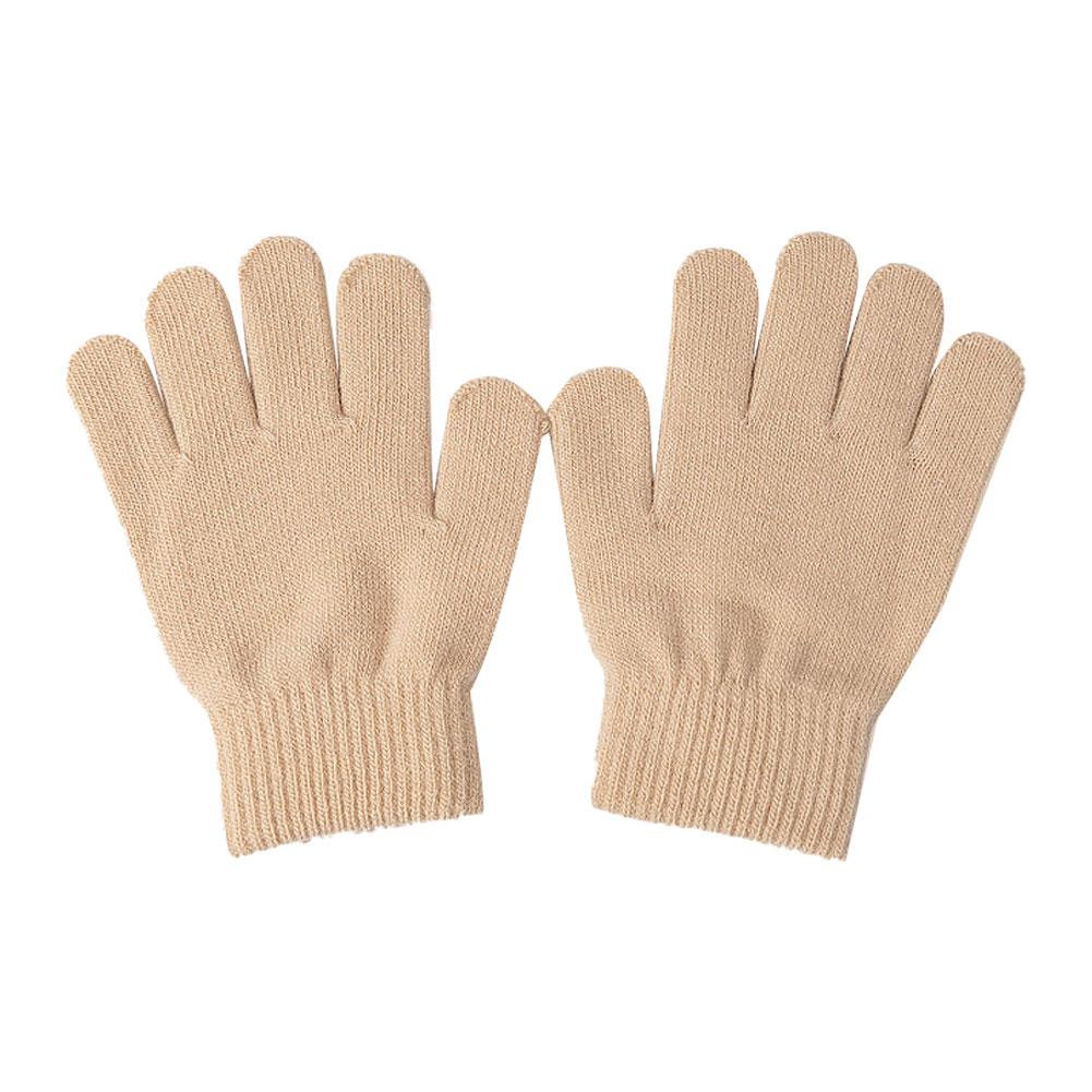 

For 4-8 Years Old Kids Boys Girls Winter Cold And Warm Gloves Children Gloves Winter Knitted Full Finger Gloves Unisex Solid