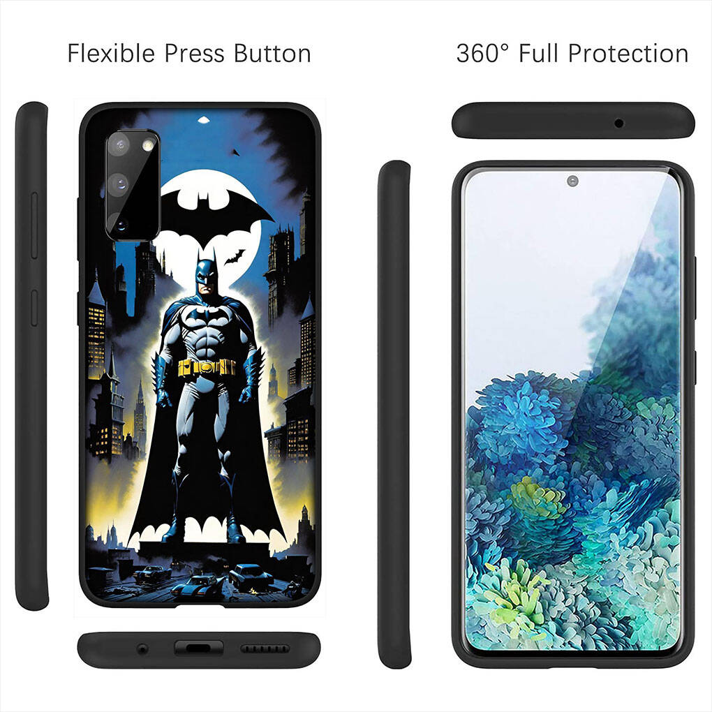 for Samsung Galaxy S25 S24 S23 S22 Ultra FE Plus A37 A57 A56 A55 A06 A16 A15 A36 A26 A35 A05 A25 A54 A34 Phone Case Poster Bruce Wayne Batmans Bat Man