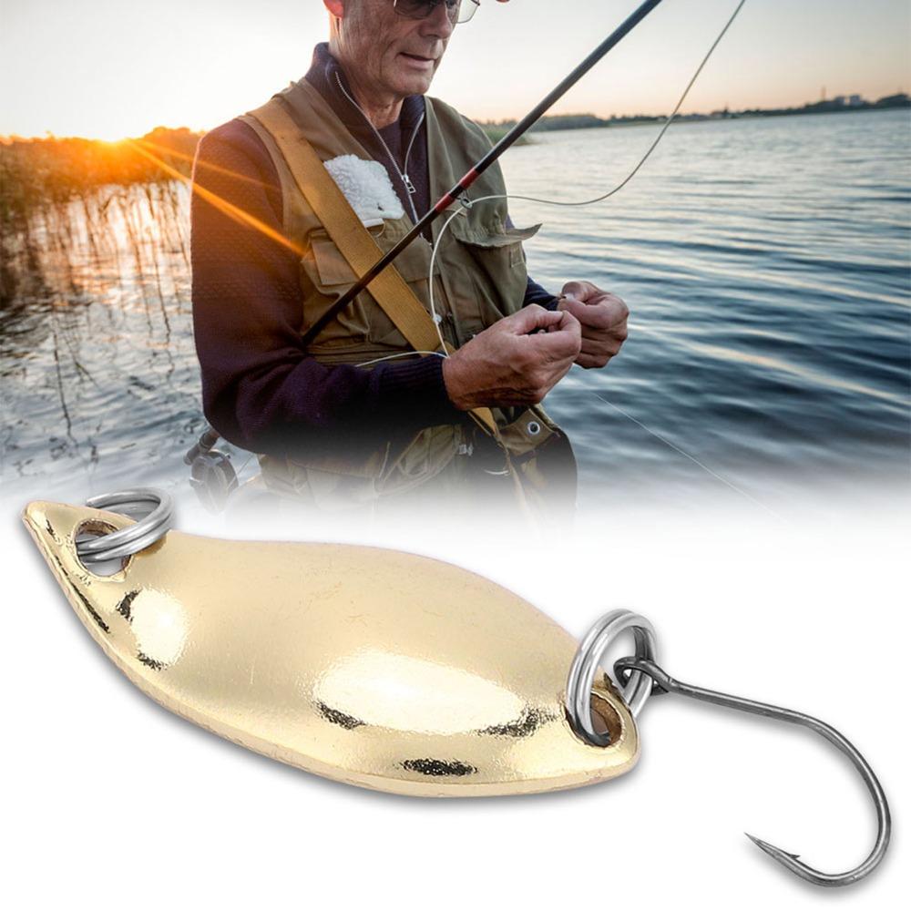 20 PIEZAS Cucharillas de Pesca Metálicas con Anzuelo Único Señuelos Wobbler Cucharillas Señuelos de Pesca Pesca en Agua Dulce
