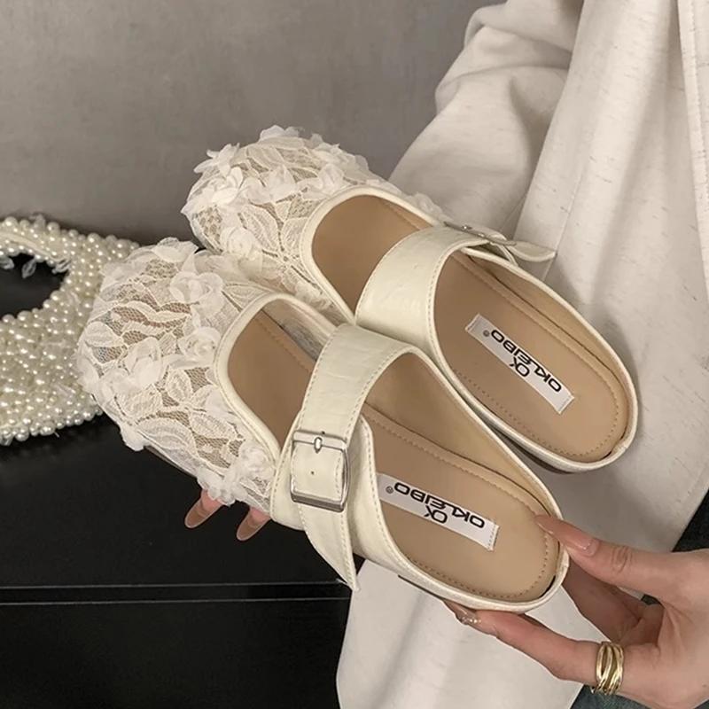 Fashion Summer Mesh Women Slippers 2025 Flats Sandals Casual Mules Shoes New Trend Fad Slingback Shoes Sport Sneaker Mujer Zapatillas