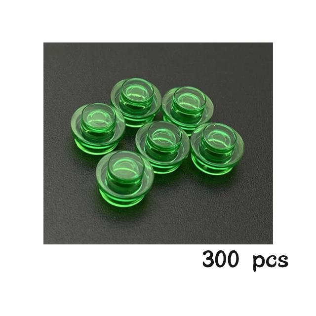 300 PEZZI Particelle di Assemblaggio MOC 4073 6141 Piastra Rotonda 1x1 Punto Blocchi da Costruzione DIY 1*1 Figure Mattoncini Lampada Giocattolo Educativo per Bambini