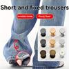 1 Pair Invisible Trouser Leg Shortening Artifact Trouser Leg Anti-drag Adjustment Buckle No-seam Closing Fixed Clip Edge Buckle