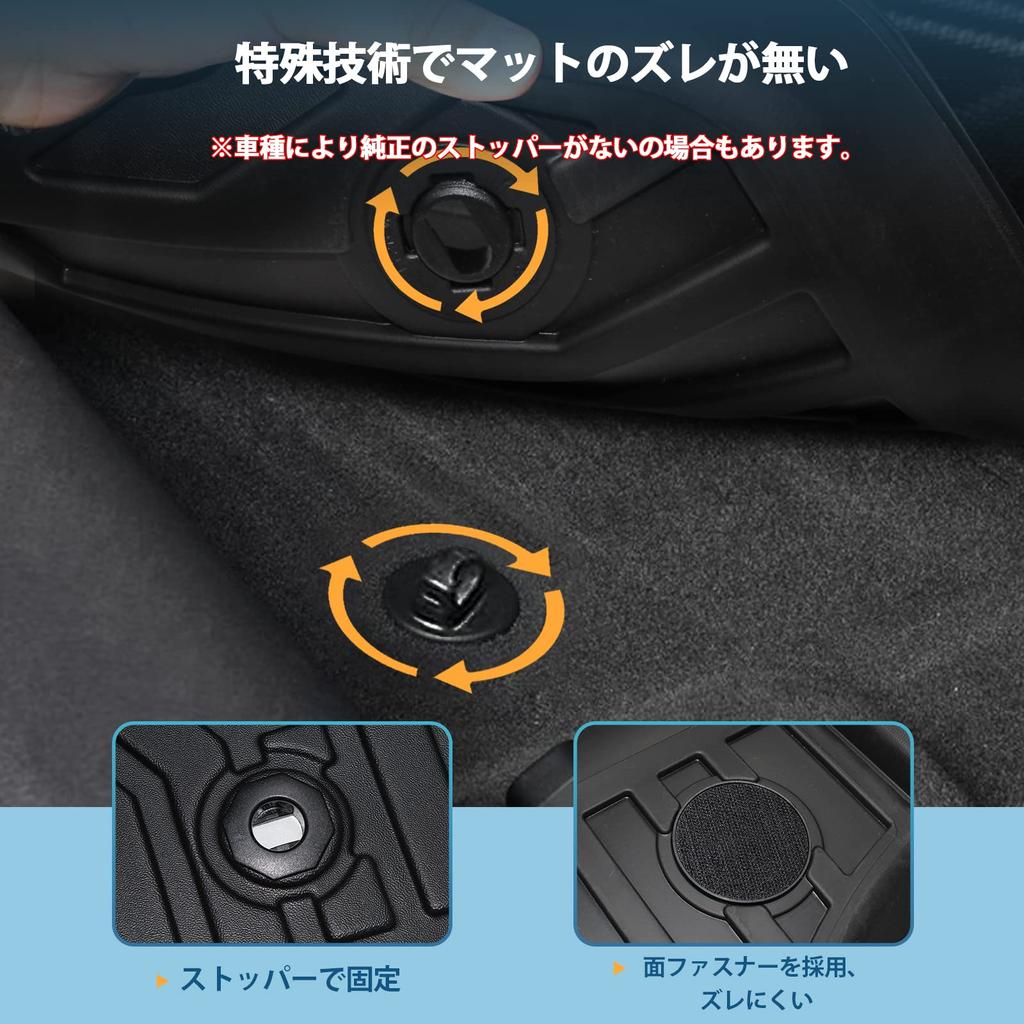 Nye gulvmatter i Vezel RV-serien HONDA VEZEL RV3 RV4 RV5 RV6 3D bilmatte Vanntett matte TPE-materiale Beskyttende matte Slitesterk Interiør Tilpassede deler