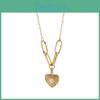 Creative Unique Heart Pendant Necklace Stylish Layered Design For Women Fashion Jewelry