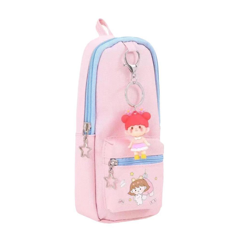 Student Pencil Case with High Capacity for Pencils, Fountain Pens, and Gel Pens