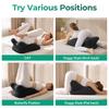 Sex Pillow for Couples – 27° Intimate Wedge Pillow, Memory Foam, for Intimate Positions & Sex Positions, Washable, Couple Pillow, Black