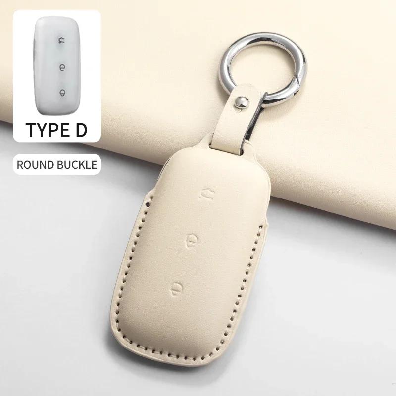 3 Buttons Car Key Case Cover Shell Fob for Geely Galaxy L7 2023 L6 MAX 1.5T Plus AIR PRO PU Car Remote Keychain Accessories