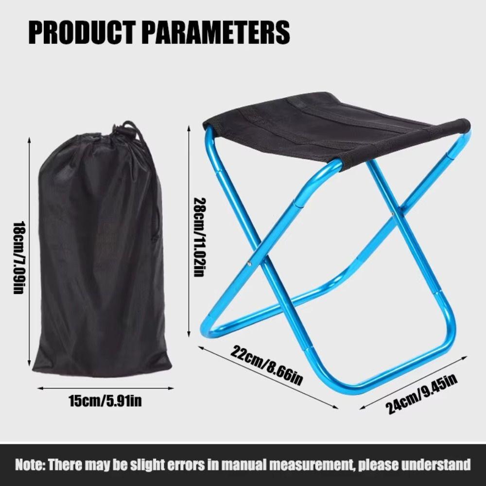 Strong Load-bearing Foldable Fishing Chair Sturdy Sports Folding Chair Folding Small Stool  Fishing
