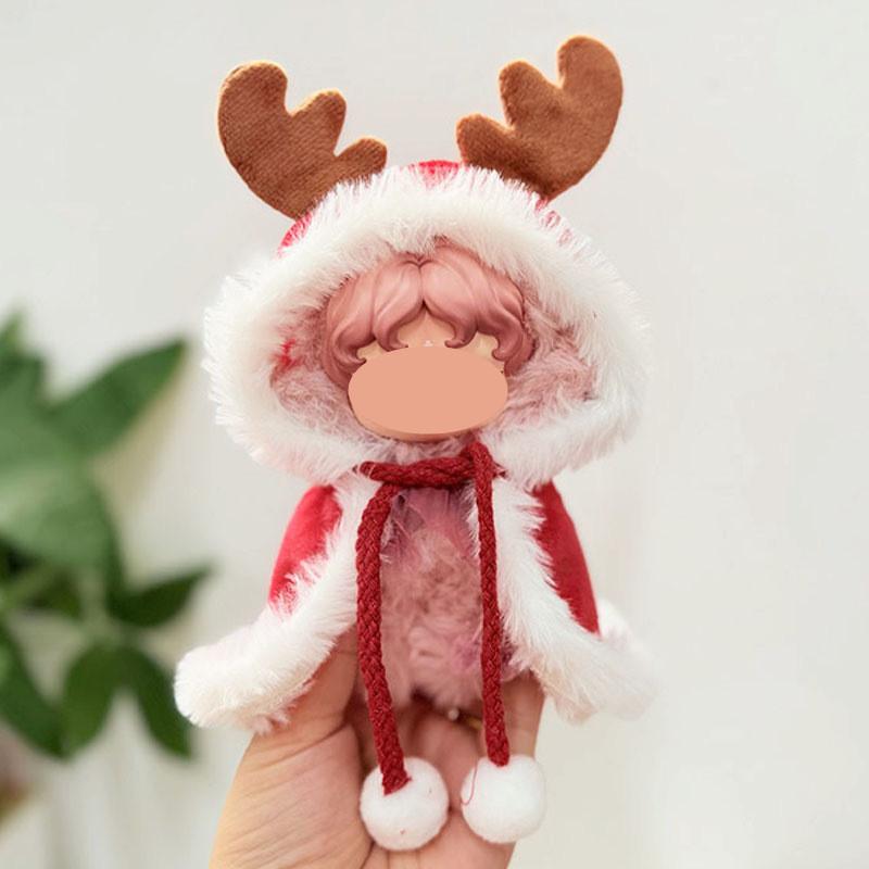 [Cloth Only] SP Doll Clothes New Year Set Fortune Abounds 17cm Baby Clothes Luminous Weave Garden Series Doll Christmas Set