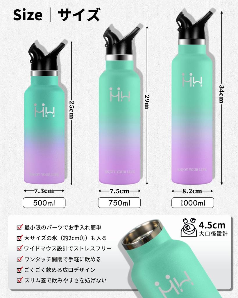 1000ml Stainless Steel Water Bottle, Keeps Cold or Hot, Vacuum Insulated, Suitable for Sports Drinks and Carbonated Drinks, Screw-On Design,