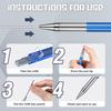 Zhehao 8 Pcs Welders Pencil with 96 Pcs 2 mm Silver Round Refills Construction Mechanical Pencil Metal Welding Markers with Built in Sharpener for