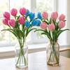 Twisting Stick Tulip Wool Flowers Never Wither Floral Arrangement Long-Lasting Keepsake Flower for Home Decor