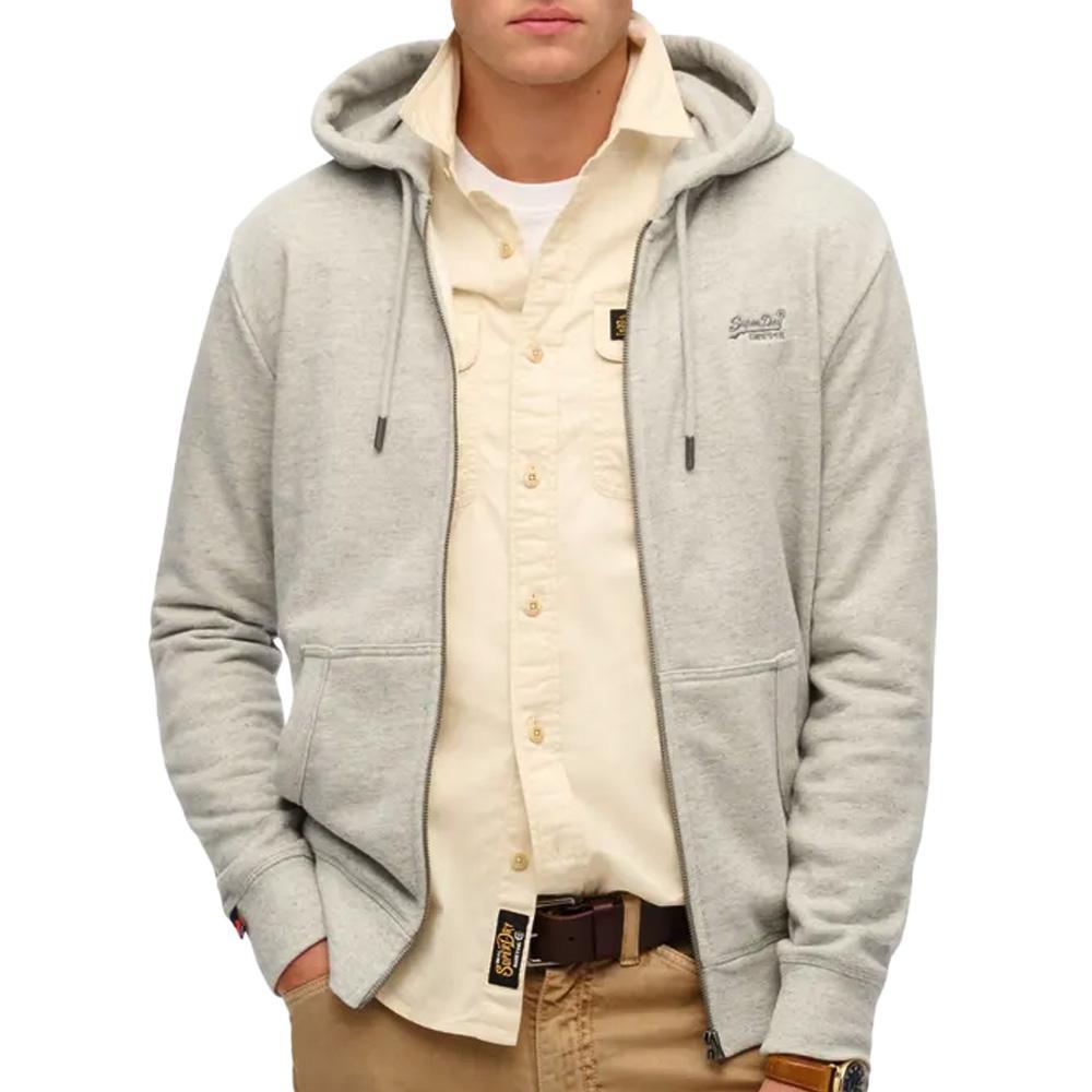 Superdry Grau Kapuzenjacke Logo Essential - Bild 2