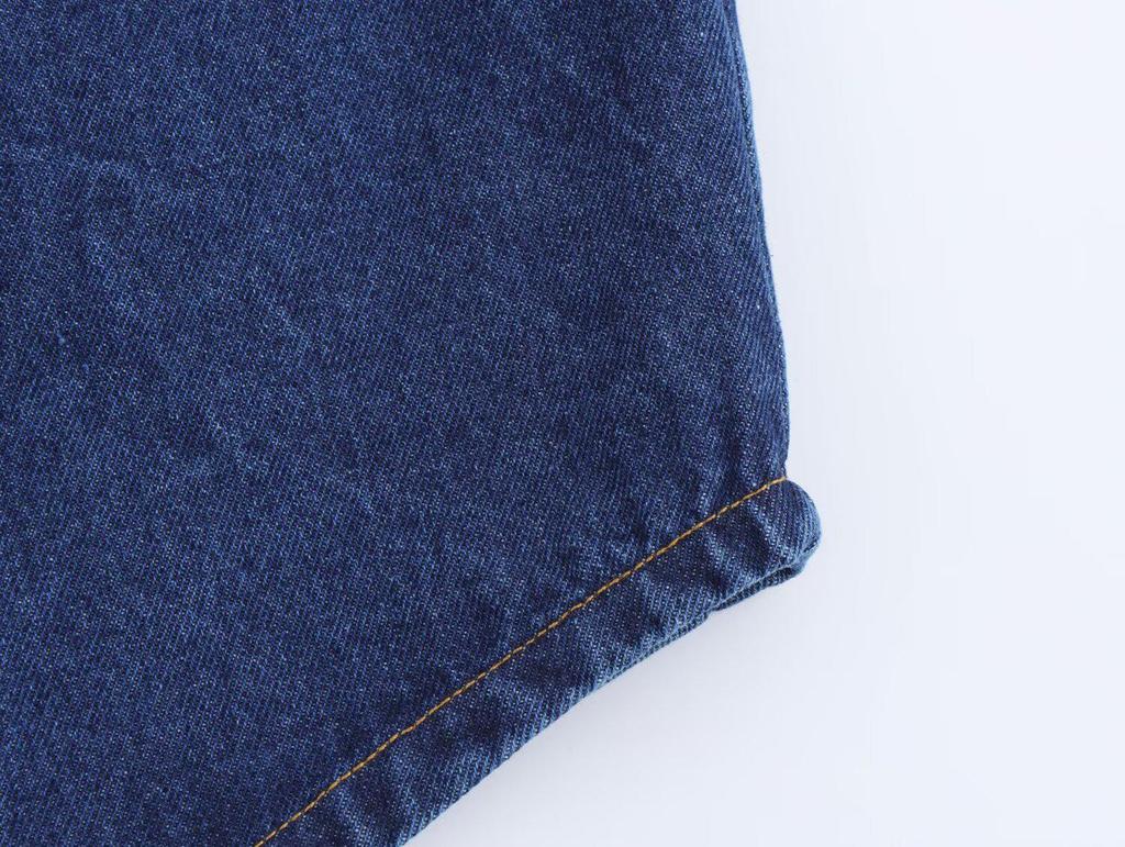 Spring 2025 Women's European & American Style Denim Shirt Jacket with Long Pants