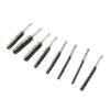 8PCS Pipe Brush 304 Stainless Steel Hex Shank Bore Cleaning Brushes Set for Deburring