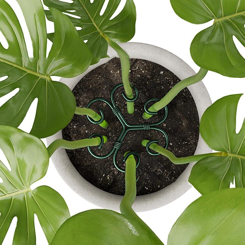 Metal Plant Climbing Bracket Flower Shaped Plant Holding Fixing Clip Plant Vine Climbing Grapple Bracket Stem Finishing Period