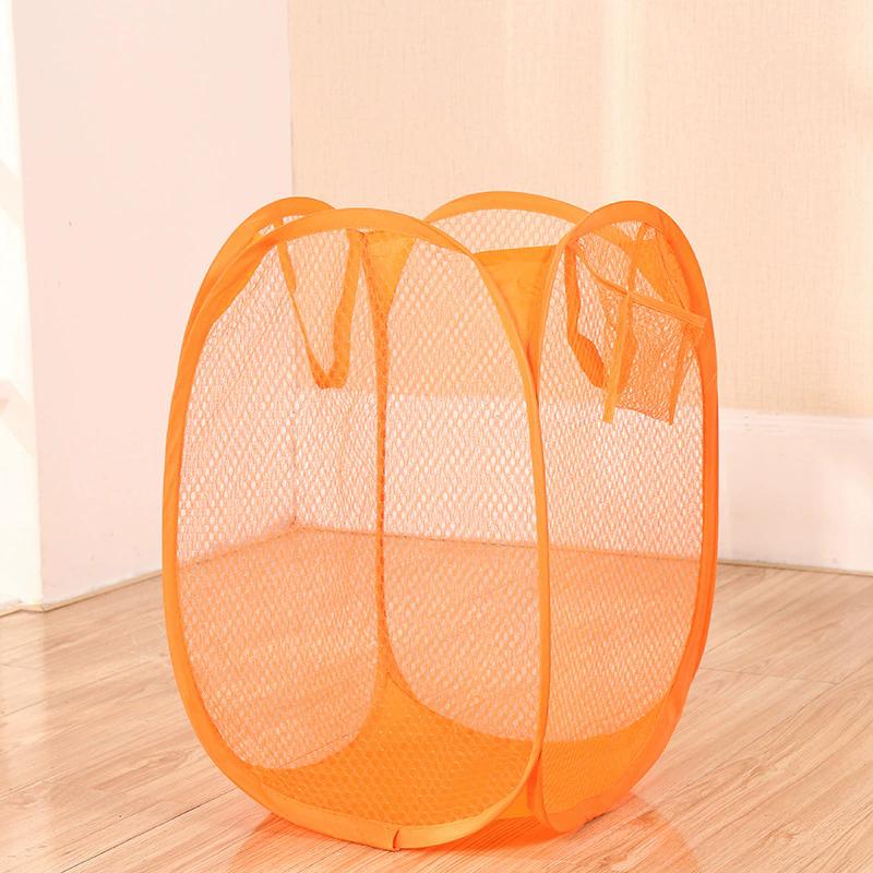 Foldable Mesh Clothes Dirty Clothes Basket Household Mesh Dirty Clothes Basket Storage Basket Storage Bucket Laundry Baske