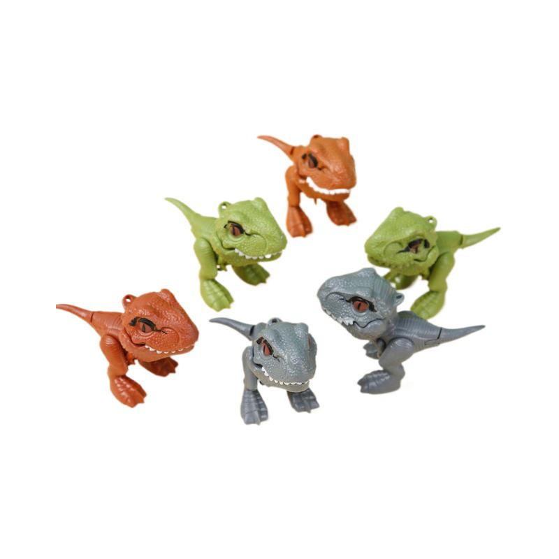Mini Moving Joint Finger-Biting Dinosaur Keychain - Tyrannosaurus Rex Toy Model Ornament Gift