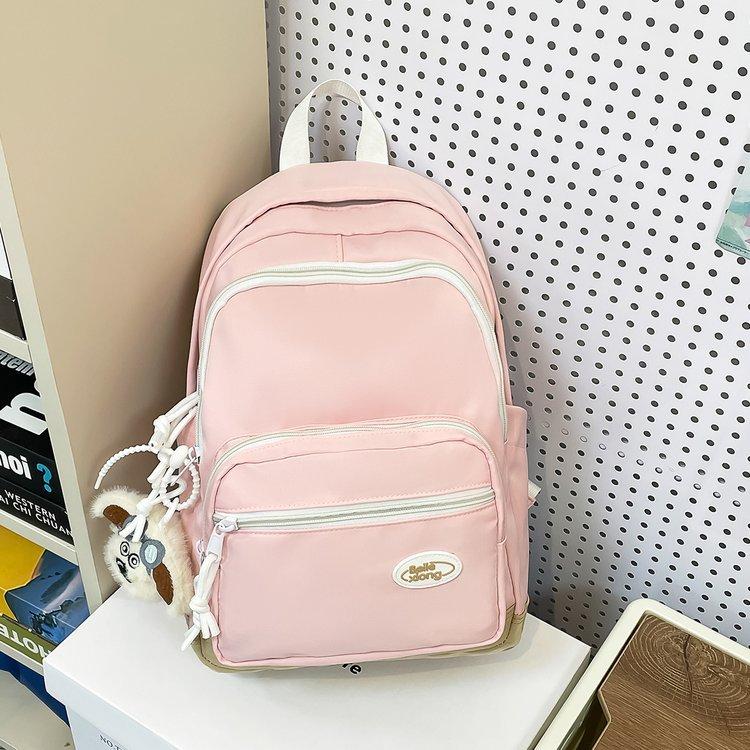 Schoolbag Japanese ins Large Capacity Simple Lightweight Casual Versatile School Bag Fourth and Sixth Grades Middle and High School Students Backpack